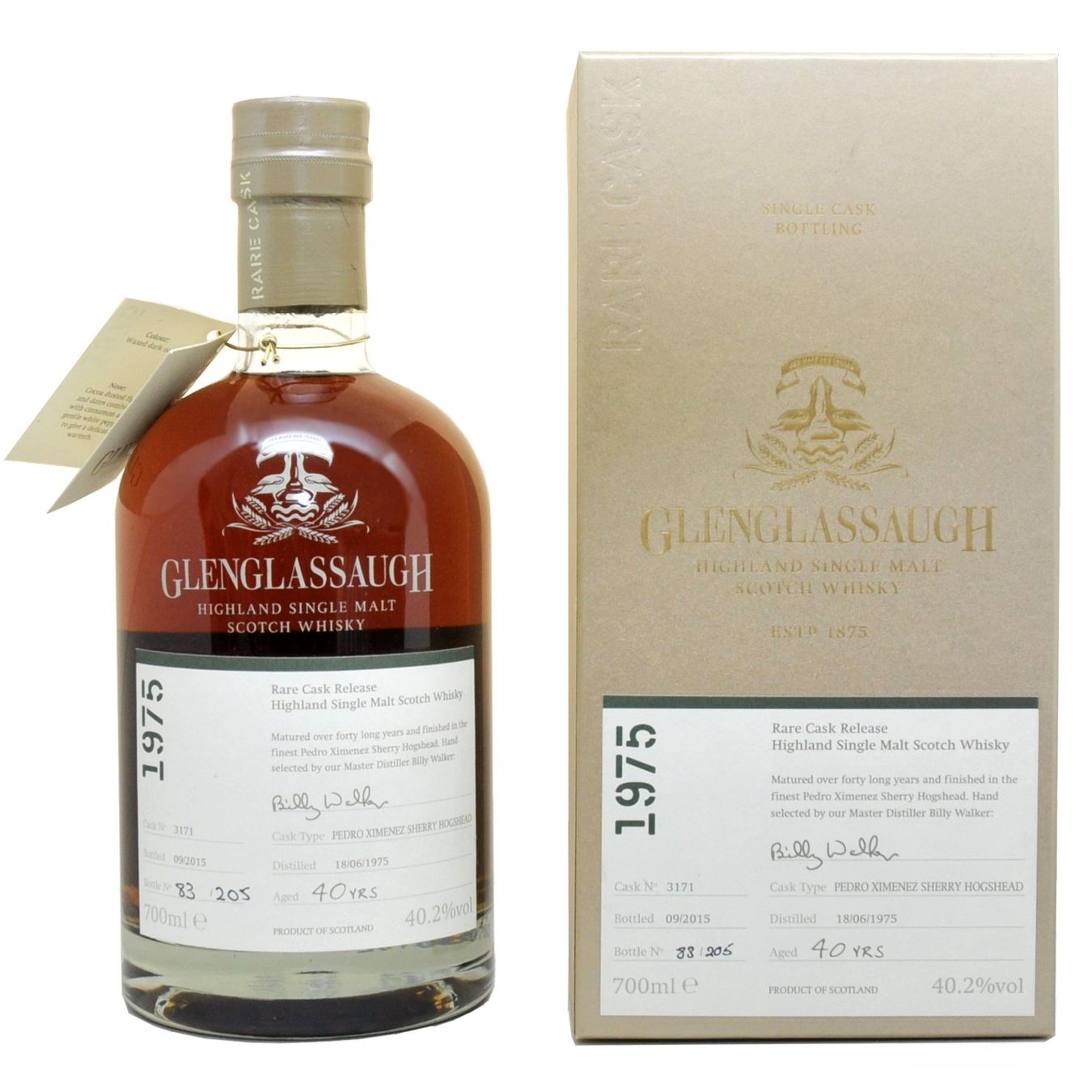 Glenglassaugh Spirituosen: Glenglassaugh 1975 40Y Rare Cask Release 3171 40.2% – Neu (gemäss Beschreibung) aus Wohlen AG von MAXMALT