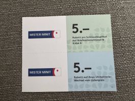 MISTER MINIT Rabatt | Zugerland