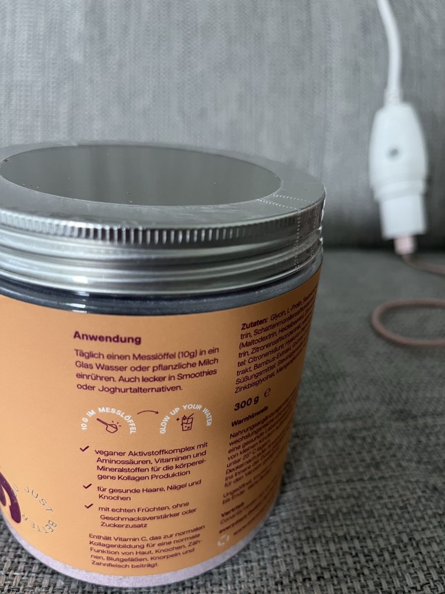 Lebensmittel & Spezialitäten: EVERYDAYS Glow Kollagenpulver 300g – Neu und originalverpackt aus Volketswil von Kephren 3