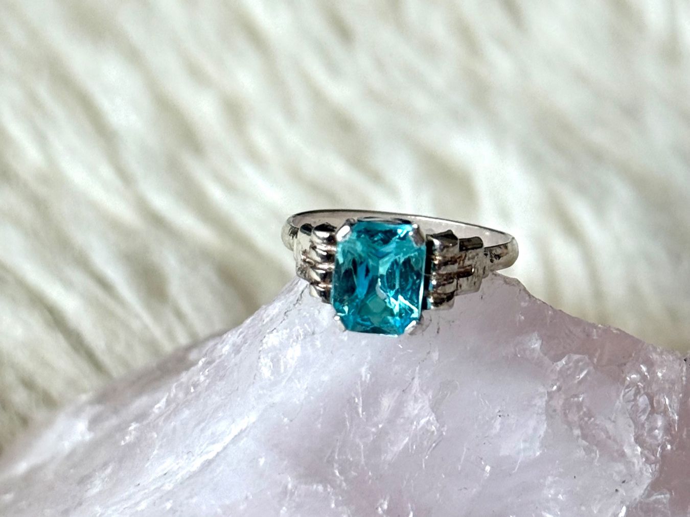 Anelli: Ring Silber mit türkisfarbenem Stein – Usato da Istighofen venduto da Ringparadies
