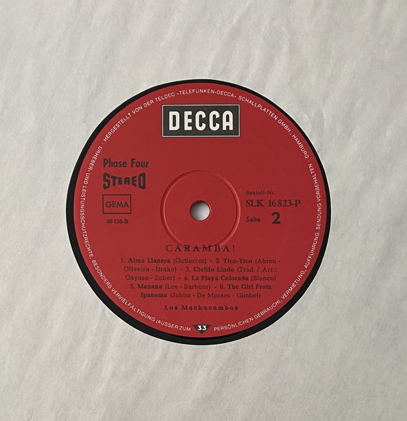 Schallplatten: Los Machucambos, Caramba! – Gebraucht aus Flums von Empe1 3