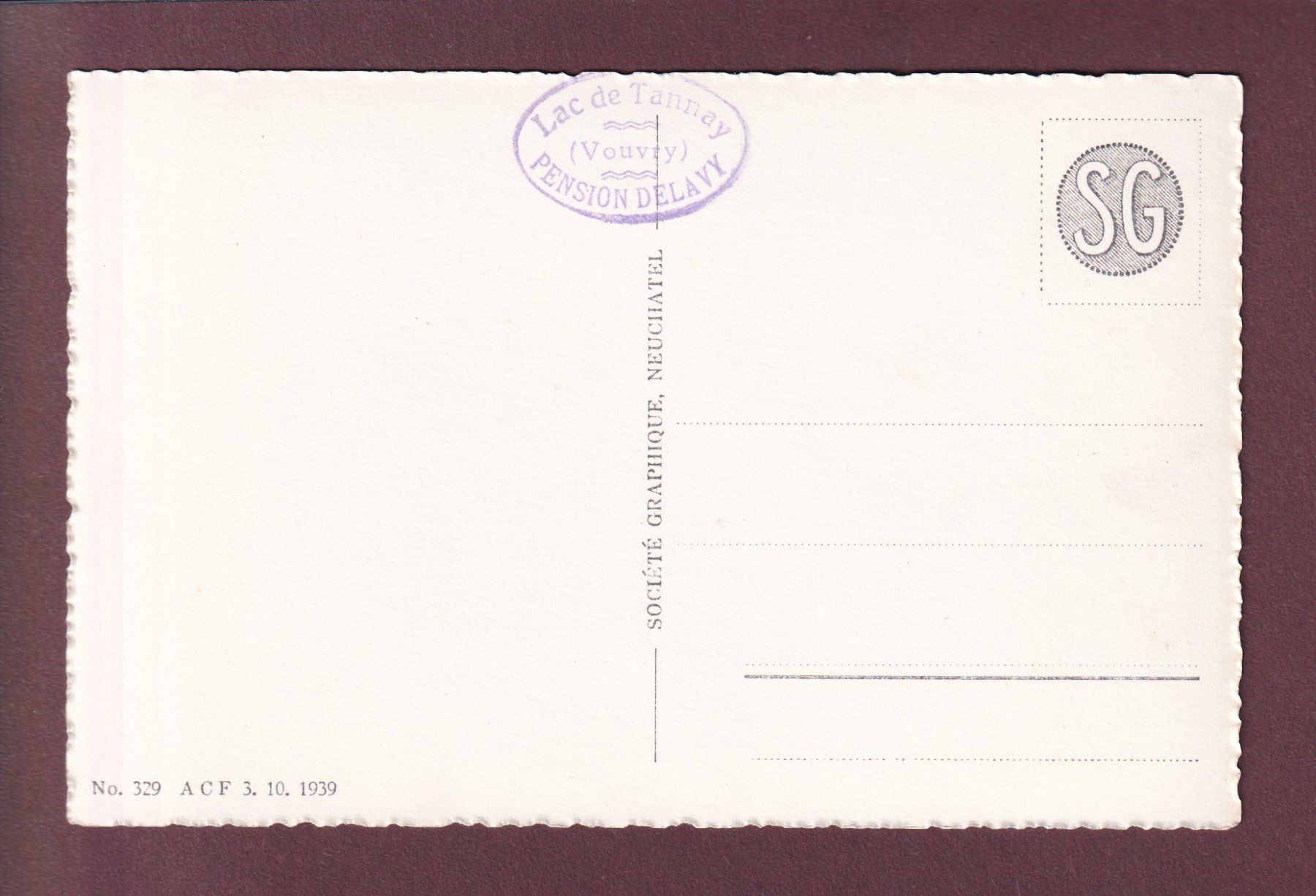 Cartoline postali: LAC TANAY - Alpes vaudoises – Usato da Pully venduto da nicecards 1