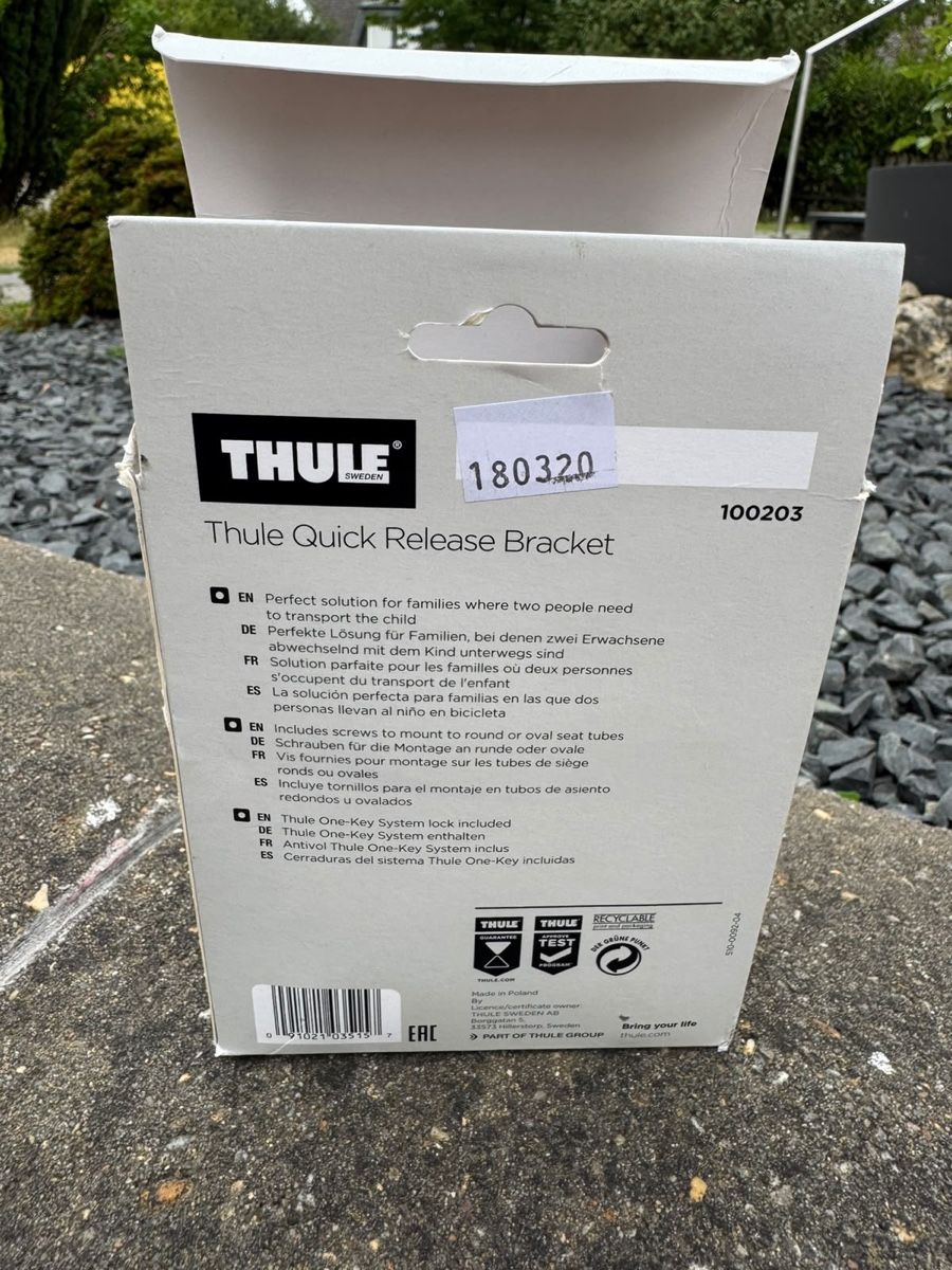 Thule Pièces détachées: Thule Quick Release Bracket neu – Neuf avec emballage d'origine à Bern par SN2 1