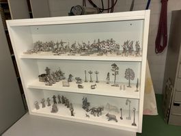 Zinnfiguren mit Vitrine