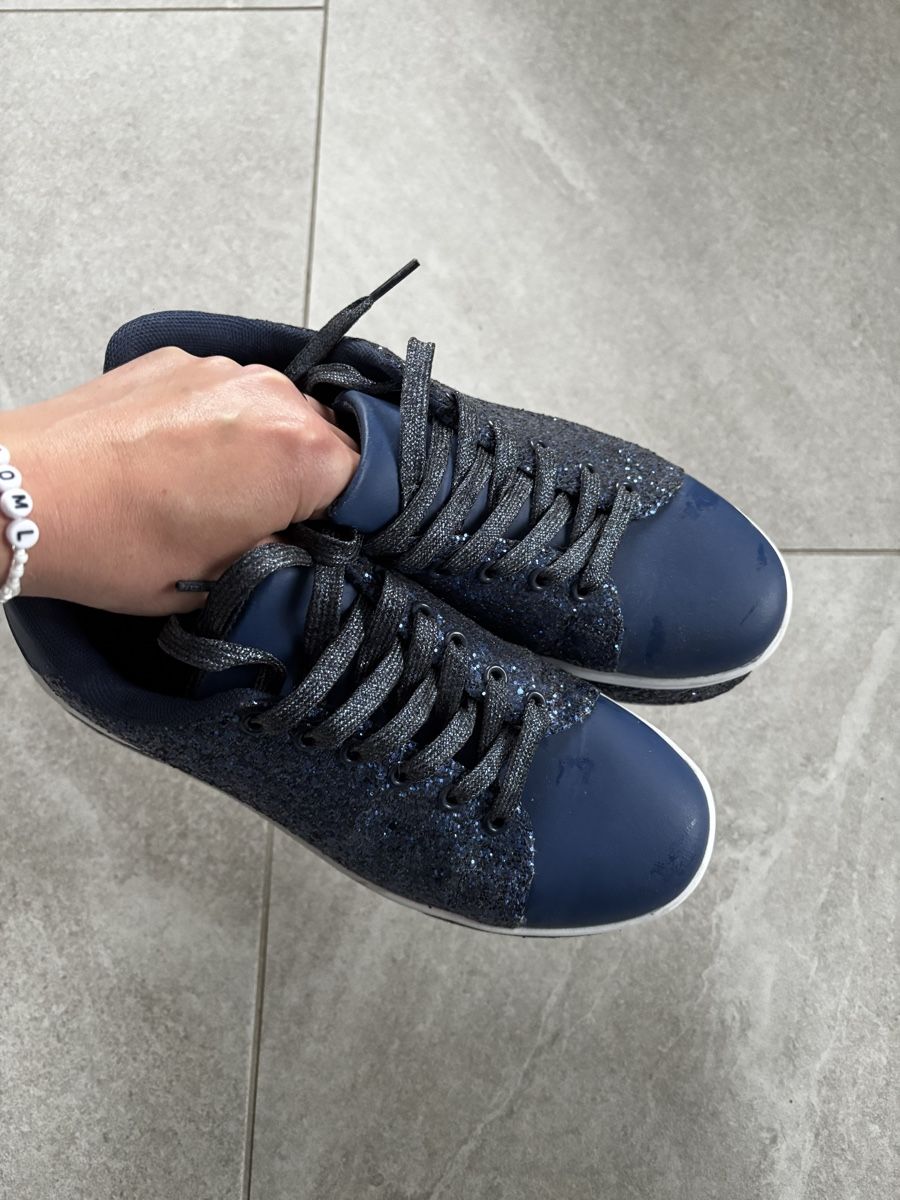 Scarpe da donna: Blaue Glitzerschuhe Gr. 38 – Nuovo (secondo la descrizione) da Amriswil venduto da Ka_Sc 4