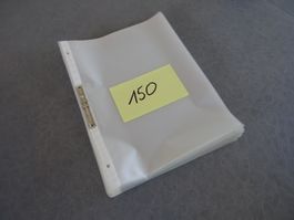 150 Stück A4 Zeigetaschen Klarsicht Prospekthüllen