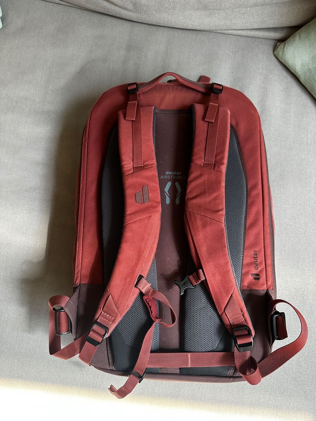 Deuter Zaini: Rucksack Deuter Utilion 34 + 5 in Raisin rot – Usato da Winterthur venduto da gumble_ch 2