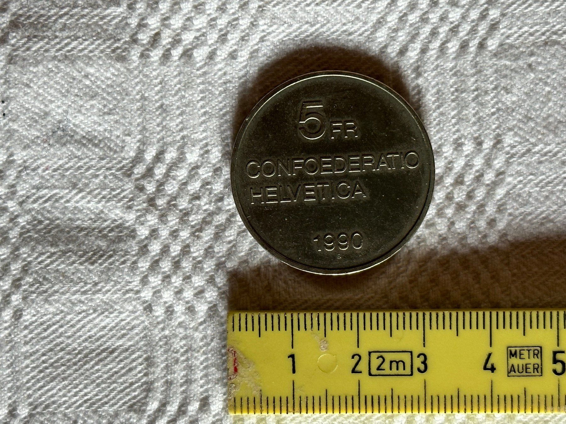 Alle Münzen: Pièce 5CHF de 1990 Gottfried Keller – Gebraucht aus Ste-Croix von mjmg 2