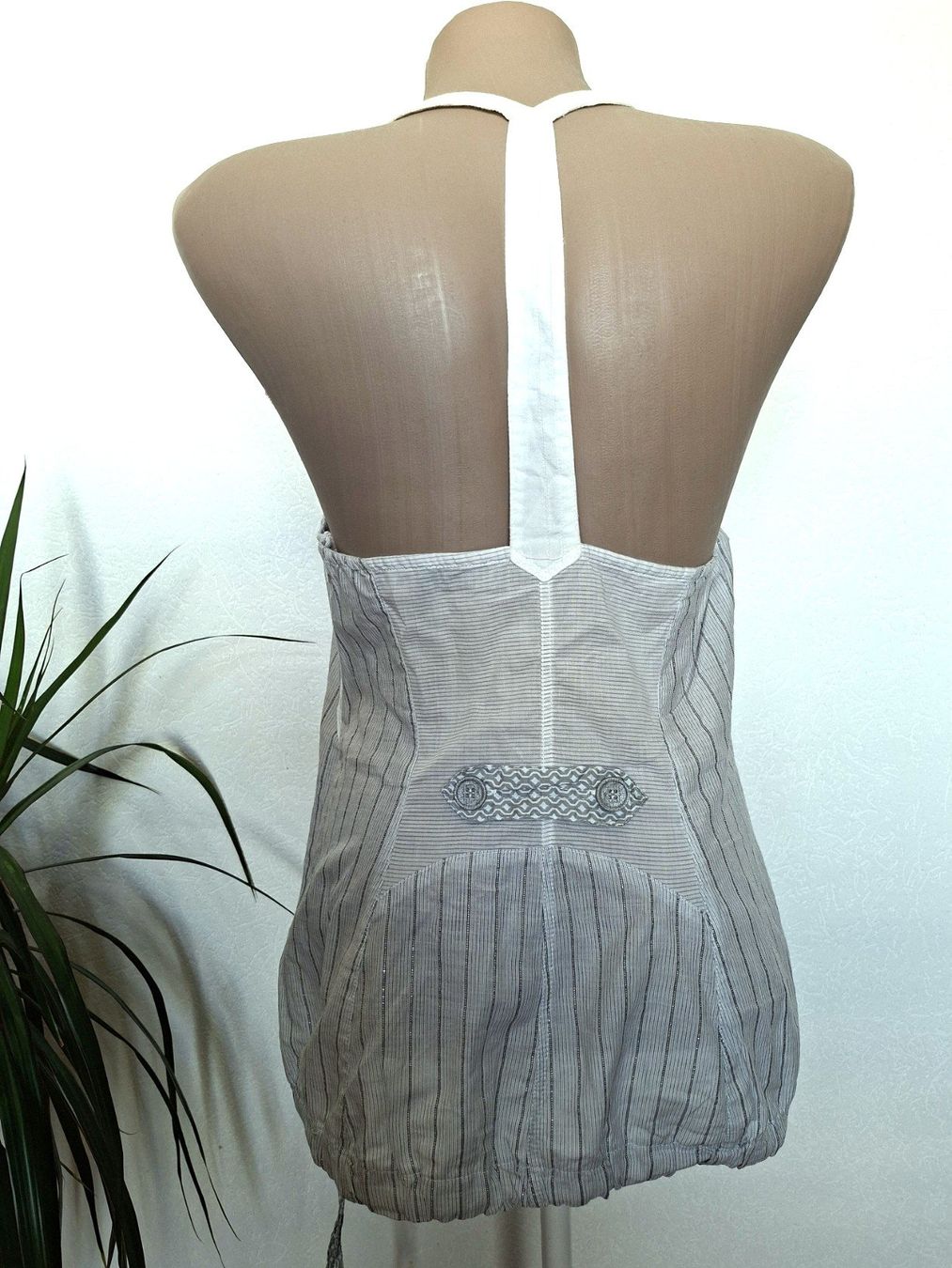 IKKS Top: Top gris perle - IKKS– Taille M – Usato da boudry venduto da Let_20 2
