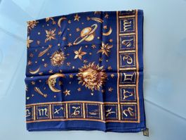 Foulard Gianni Versace en 100% soie Zodíac NEUF
