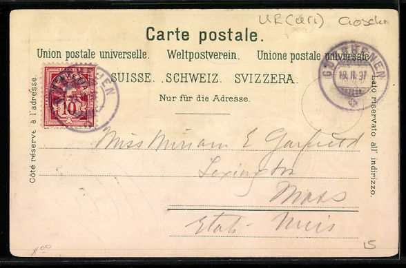 Cartoline postali: Litho Göschenen, In der Schöllenen, Te – Usato da Berlin venduto da bartko-reher 1