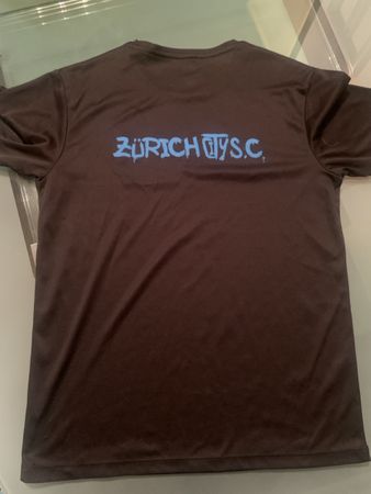 T-Shirt Zürich City SC, schwarz Grösse XS