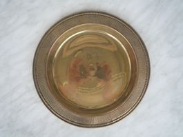 Messingteller "Kunstgewerbe Pfeiffer"