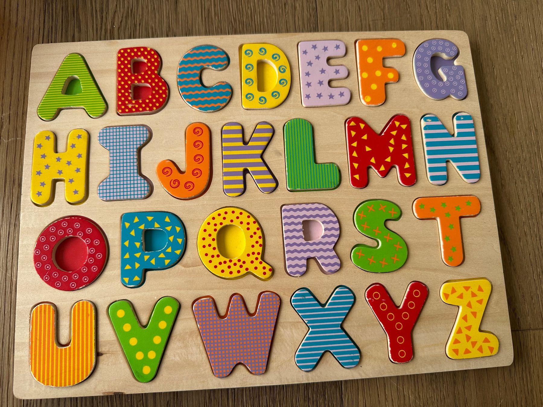 Puzzle: Buchstabenpuzzle aus Holz – Usato da Brunnen venduto da annitime