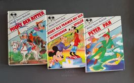3 x Micky's Junior- Buch: Peter Pan, Der Ritter, Olympischen