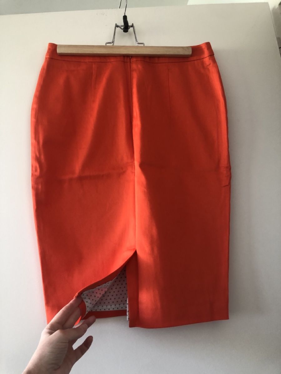 Nafnaf Gonne: Jupe crayon orange Naf naf – Difettoso da Onex venduto da kattrina 3