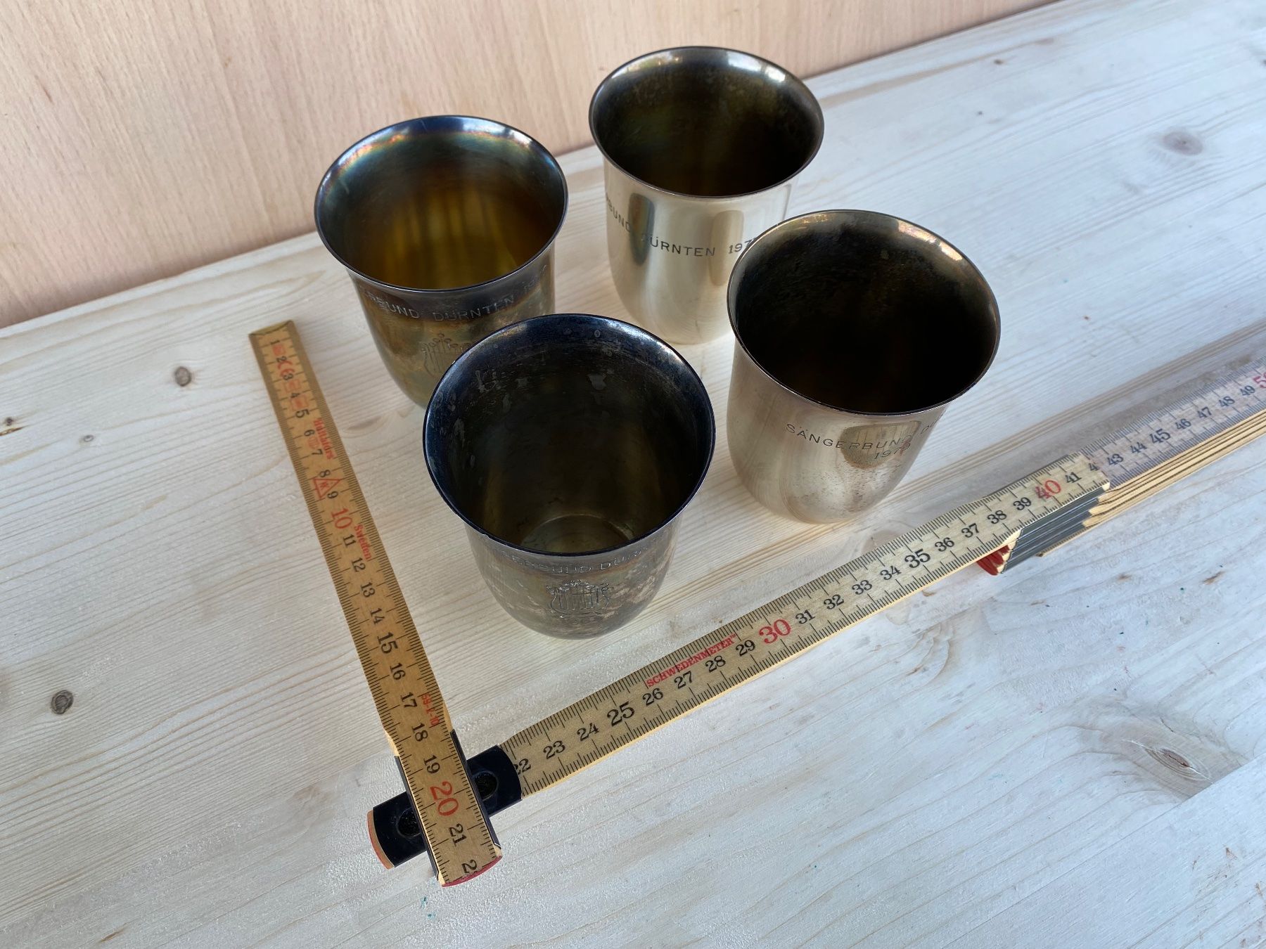 Altre raccolte & rarità: schöne alte versilberte Sternegg Becher – Usato da Feldbach venduto da Olive1 9