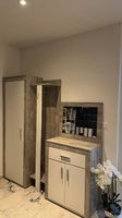 Garderoben-Set Vintage weiss  Spiegel Schuhschrank