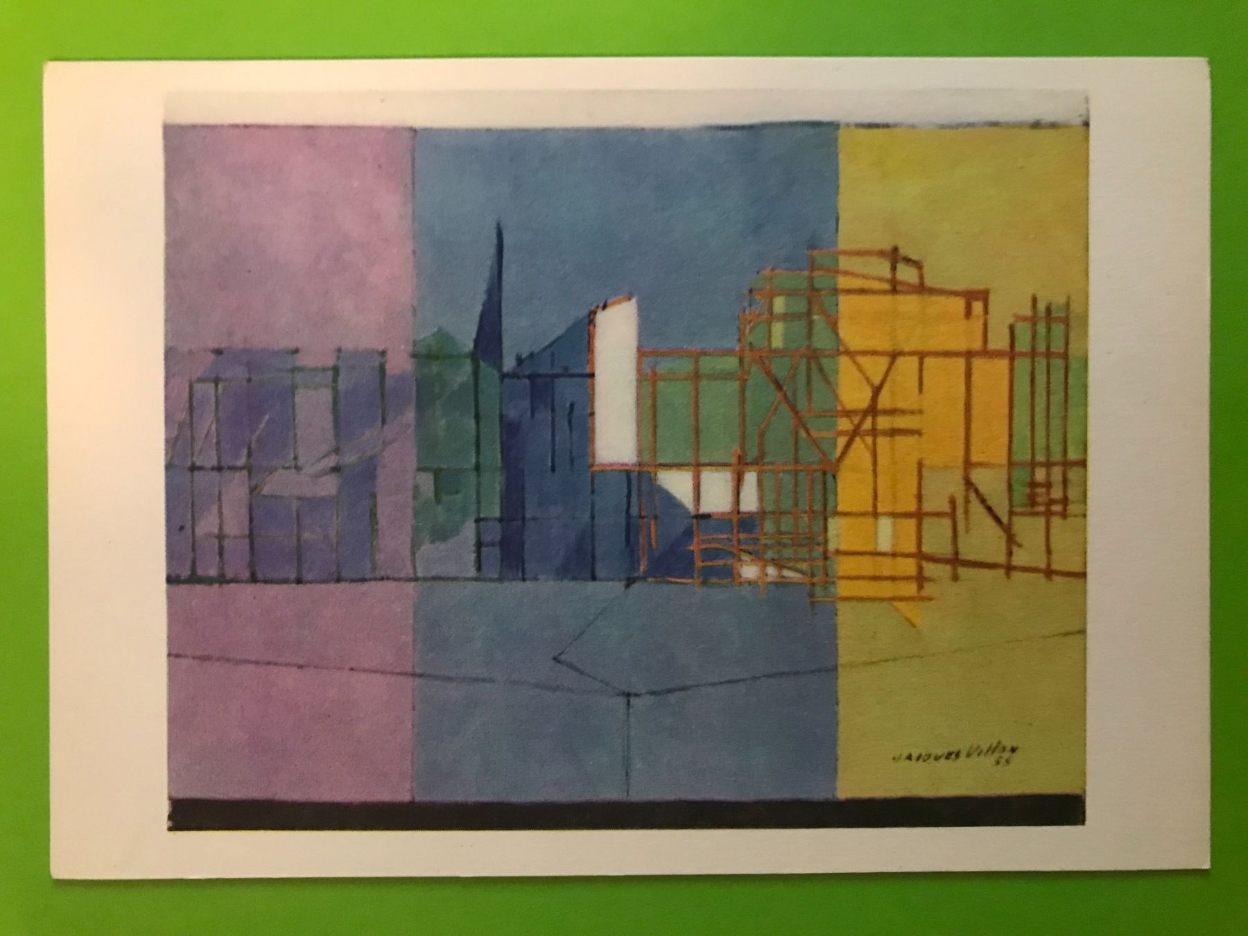 Cartoline postali: Postkarte J. Villon, 1955 – Usato da Luzern venduto da mey_s13