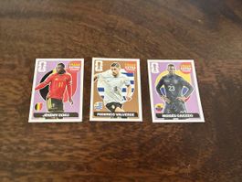 Panini EXTRA STICKER - Valverde Bronze / Caicedo / Doku