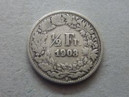 1/2 Fr.  1903   Ungereinigt  -