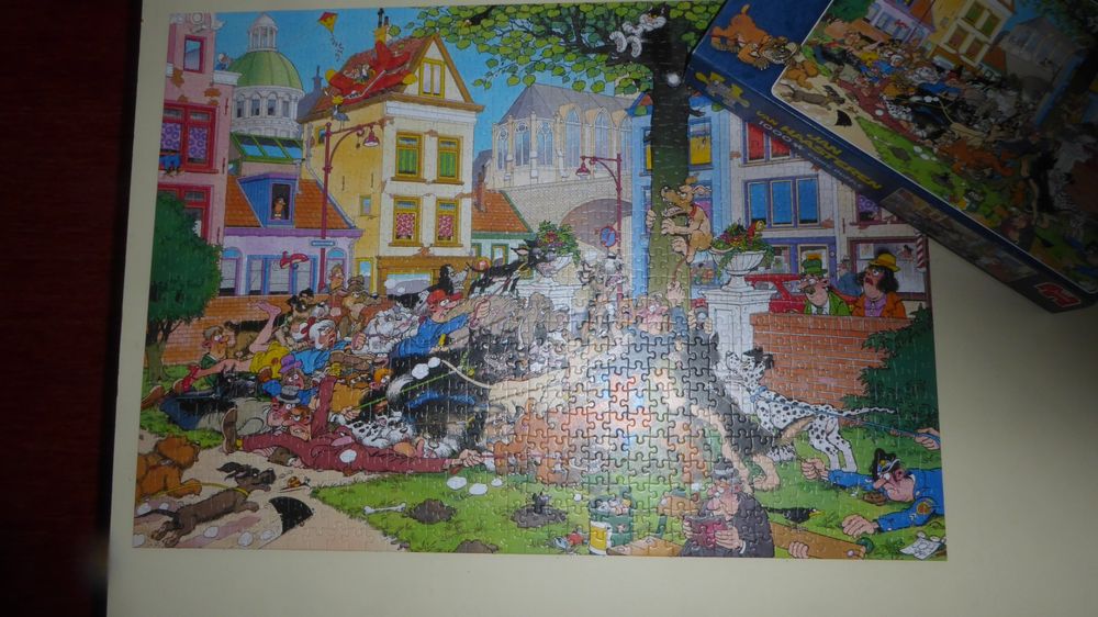 Welpen Puzzle Für Erwachsene, 1000 Teile – „Badeparty“ Motiv, 60,7 X 60,7 Cm, Inkl. Poster