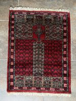 Vintage Orientteppich Buhara Stil handgeknüpft 60×47