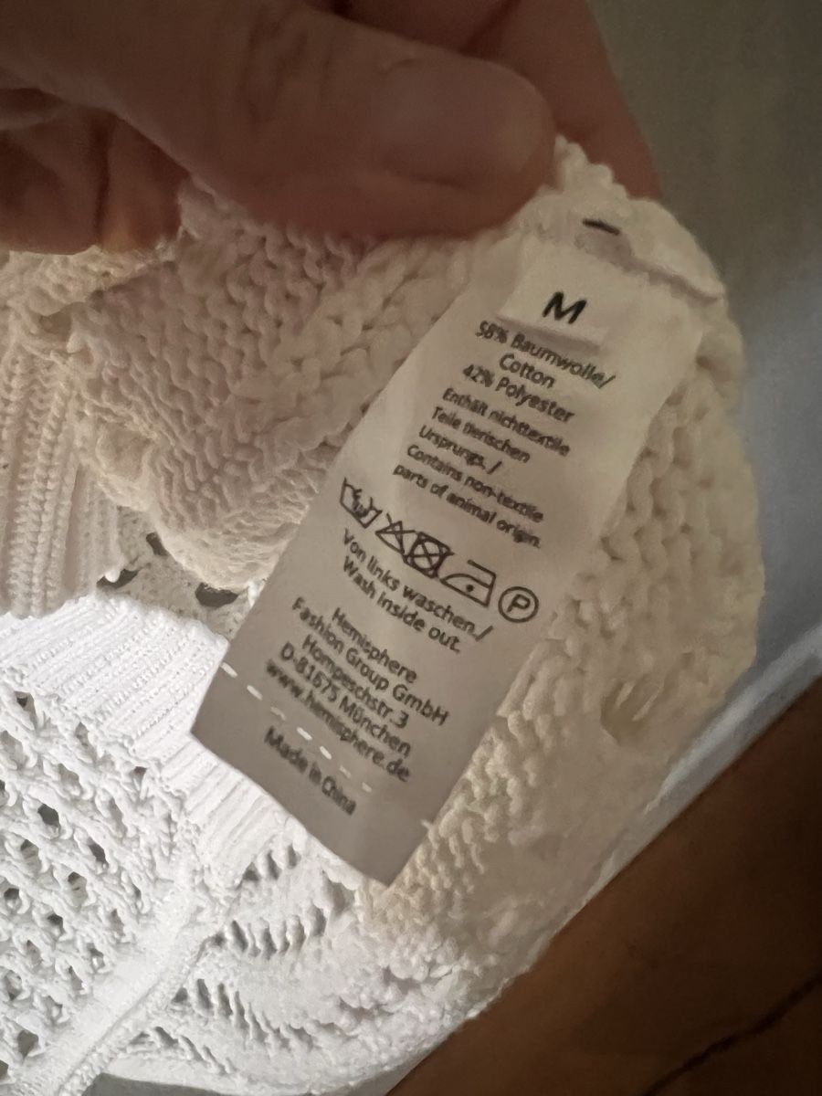 Hemisphere Giacche: Strickjacke Hemisphere, Gr. M, weiss – Usato da Solothurn venduto da Brini06 3