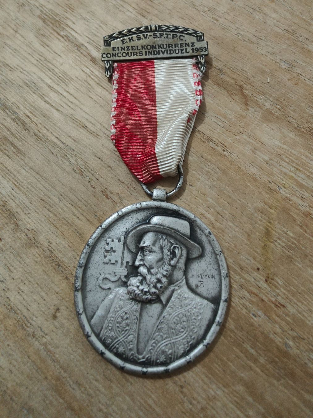 Medaglie: Médaille de tir 1953 - E.K.S.V - S.F.T.P.C – Usato da Roche VD venduto da Octave75