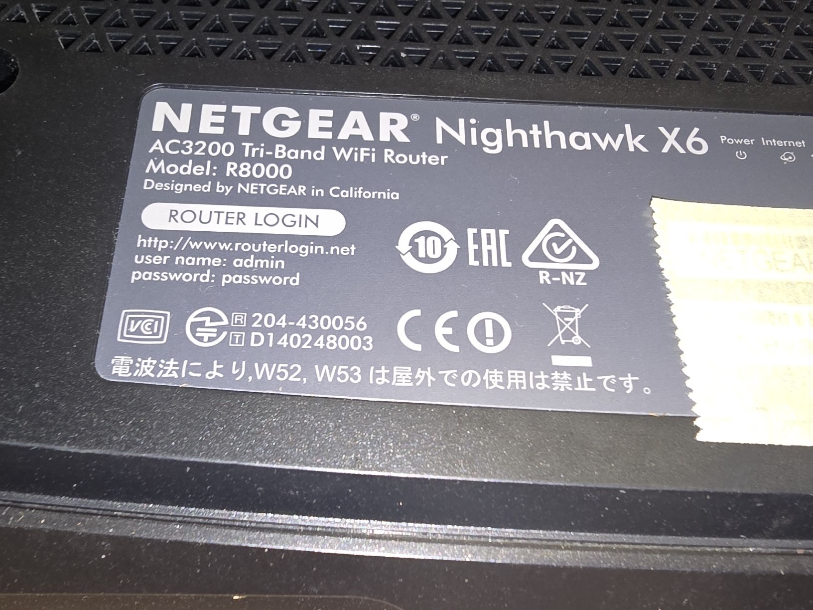 Netgear Modem & Router: Netgear Nighthawk X6 R8000 WiFi – Usato da Lenzburg venduto da cameleoncolor 6