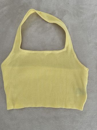 Gelbes Neckholder Top Gr. S - perfekt für den Sommer!