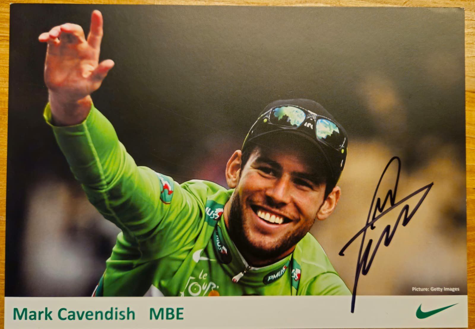Autografi: Autogrammkarte Mark Cavendish – Usato da Stans venduto da SLimon