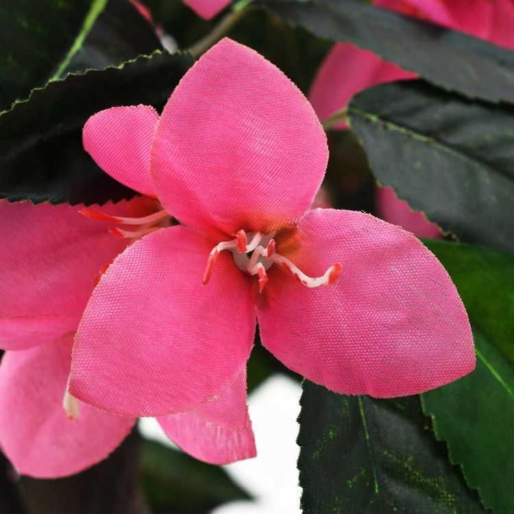 Künstliche RhododendronPflanze mit Topf 155 cm Grün und Ros Kaufen