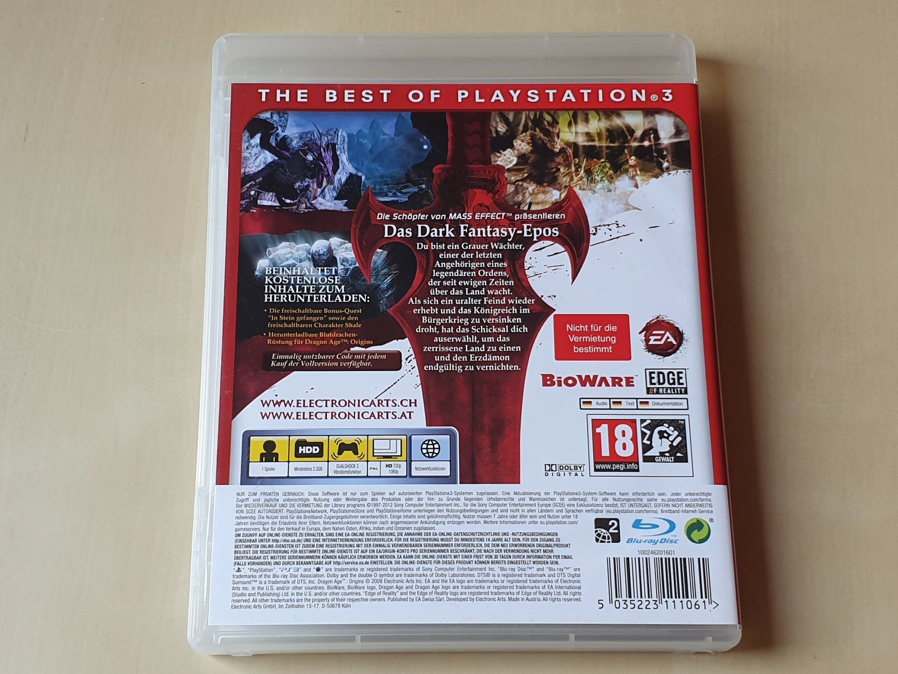 Sony Giochi: Dragon Age Origins – Usato da Stansstad venduto da collectorsshop 1