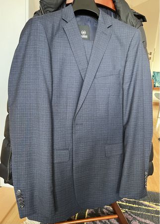 Strellson Anzug, Gr. 48, Top Zustand, dunkelblau kariert