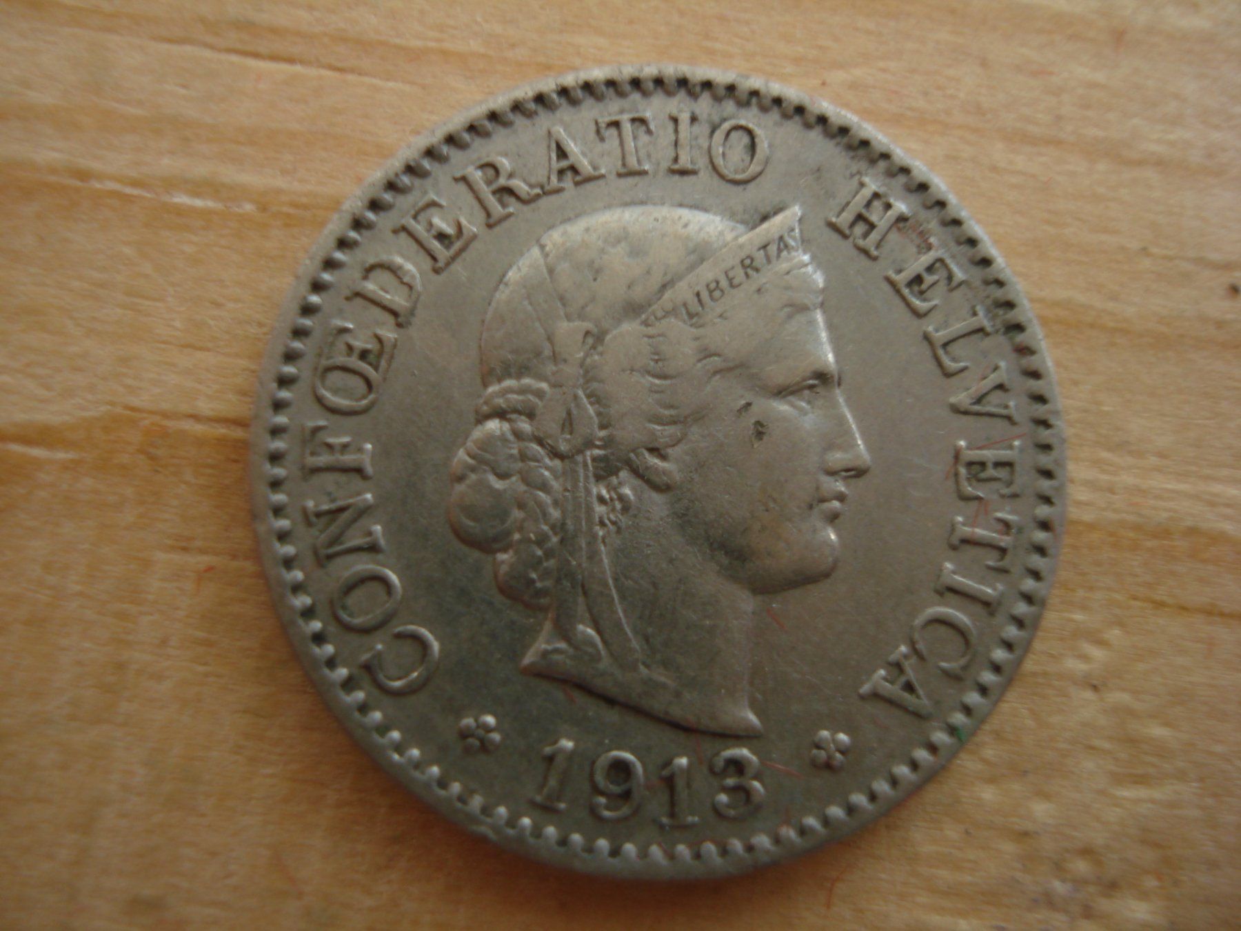 Tutti le monete: (S1) 5 Rappen 1913 – Usato da Erlach venduto da Net-Coins