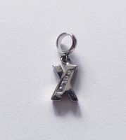 Charm Anhänger Buchstabe "X" Silber 925 (rhodiniert)
