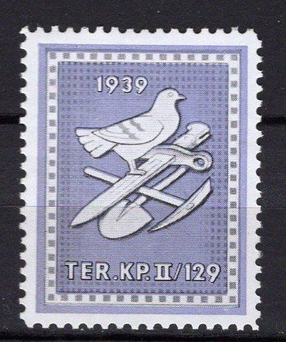 Vignette autostradali: M108  /  TER.KP.II.129 1939  Bleu – Usato da Ste-Croix venduto da MONT-TAGNAC