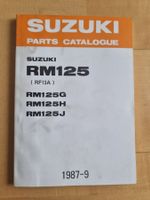 Suzuki RM125 Ersatzteilkatalog, 1987-9, Top Zustand