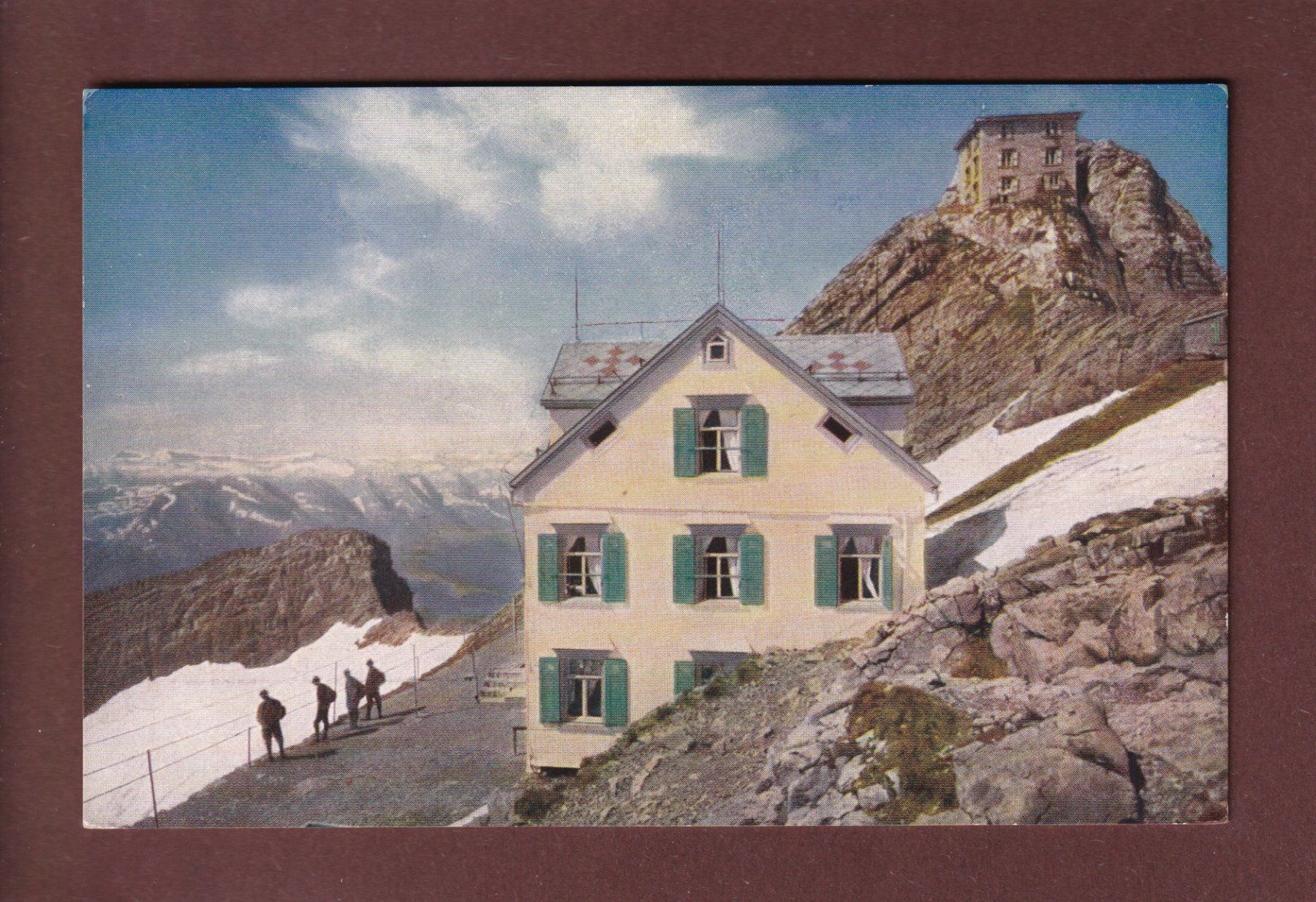 Cartoline postali: SÄNTIS - Gasthaus - Observatorium – Usato da Pully venduto da nicecards