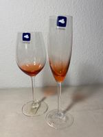 Verres de couleur 4 x vin + 4 x champagne