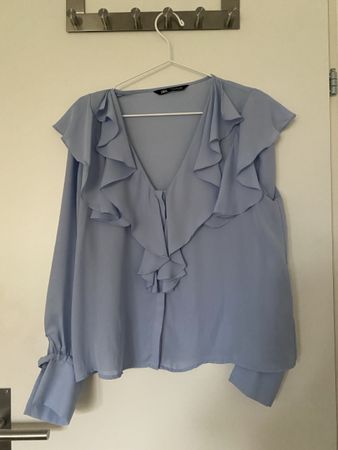 ZARA Bluse Hellblau, Grösse XL