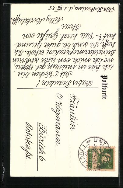Cartoline postali: Oberägeri, Strassenpartie mit Hotel Loe – Usato da Berlin venduto da bartko-reher 1