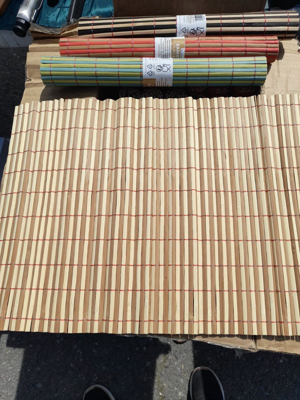 Set di tavolo e panche: Bambus Tischset 4 Stück – Nuovo e nell'imballaggio originale da buttikon sz venduto da hsftbu