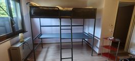 IKEA Hochbett mit integriertem Schreibtisch 208x132x179 cm 