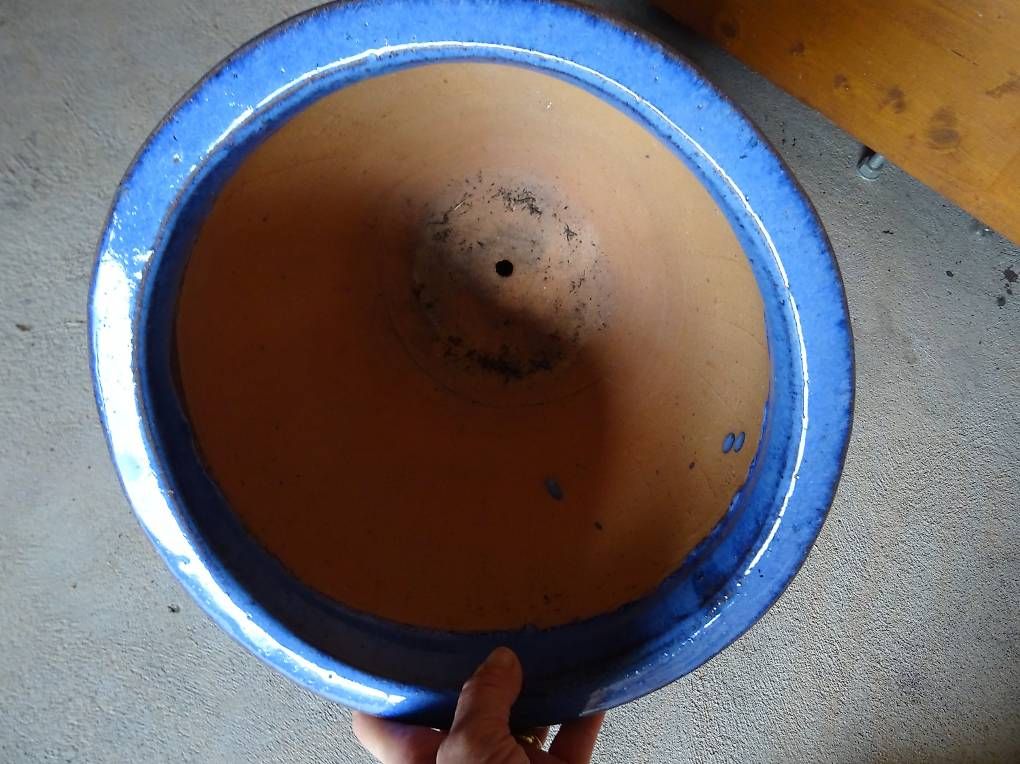 Pots de fleurs: Keramik Blumentopf blau – D'occasion à Niederbipp par PiaZ01 2