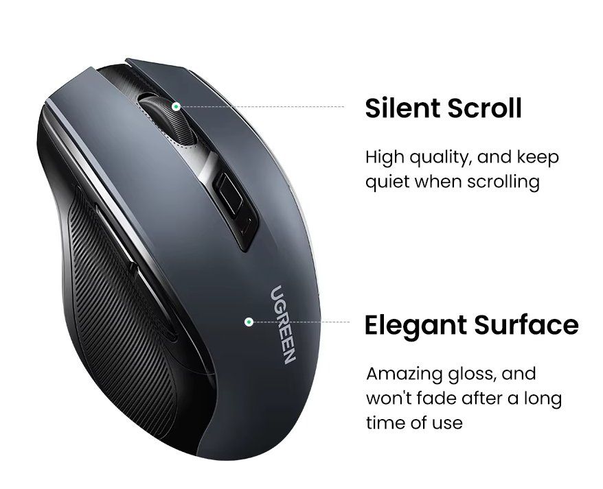 Mouse: UGREEN Bluetooth & 2,4G Dual-Mode Wireless Maus Mouse – Nuovo e nell'imballaggio originale da Romanshorn venduto da pfimex 6