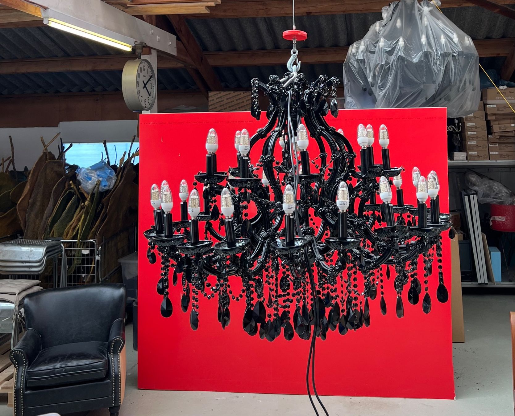 Lampadari & plafoniere: Glasleuchter schwarz – Usato da Steffisburg venduto da Tornado107 1