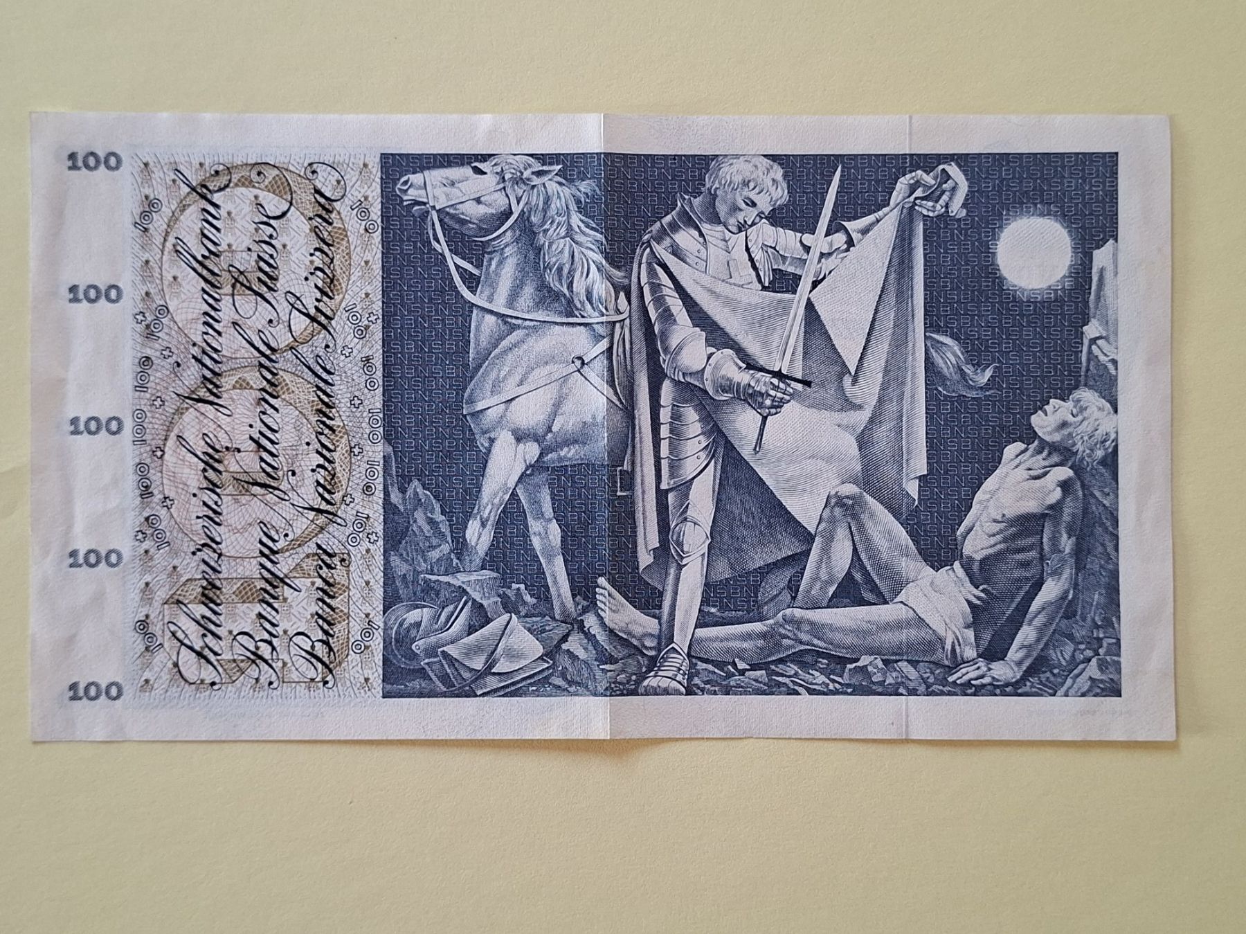 Banconote: 100 Franken Banknote 1971 gebraucht – Usato da Beckenried venduto da newmap 1