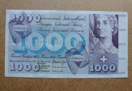 ++ 1000.- Franken 01. Januar 1967